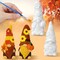 4 Pcs Fall Gnome Ceramic to Paint Kit 5 Inch Ready to Paint Your Own Ceramic Gnome Statues